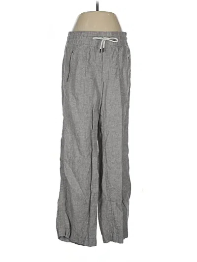 Pre-owned Athleta Linen Pants In Gray