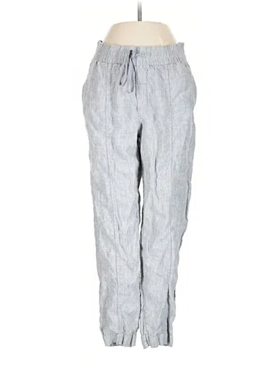 Pre-owned Athleta Linen Pants In Gray