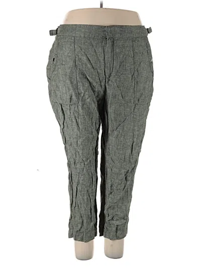 Pre-owned Athleta Linen Pants In Gray