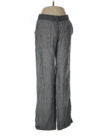 Pre-owned Athleta Linen Pants In Gray