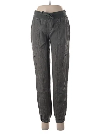 Pre-owned Athleta Linen Pants In Gray