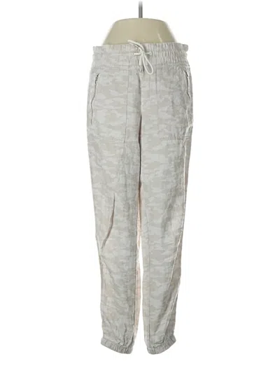 Pre-owned Athleta Linen Pants In Gray