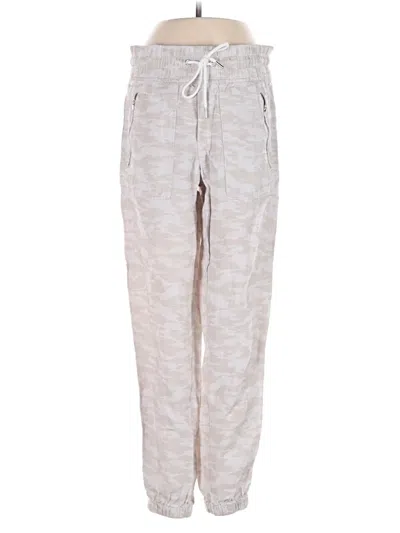 Pre-owned Athleta Linen Pants In Gray
