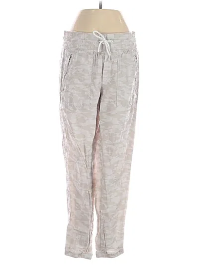 Pre-owned Athleta Linen Pants In Gray