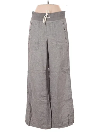 Pre-owned Athleta Linen Pants In Gray