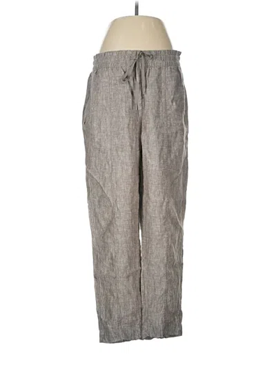 Pre-owned Athleta Linen Pants In Gray