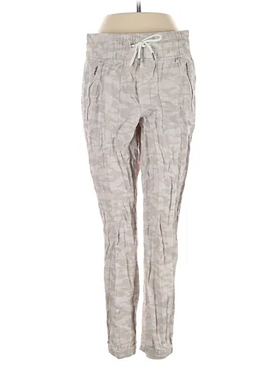 Pre-owned Athleta Linen Pants In Gray