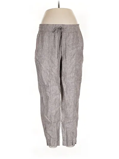Pre-owned Athleta Linen Pants In Gray