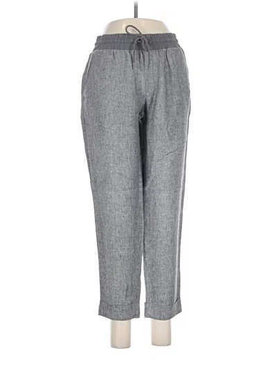 Pre-owned Athleta Linen Pants In Gray
