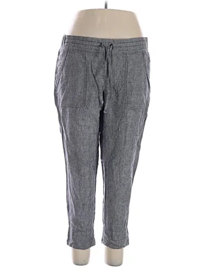 Pre-owned Athleta Linen Pants In Gray