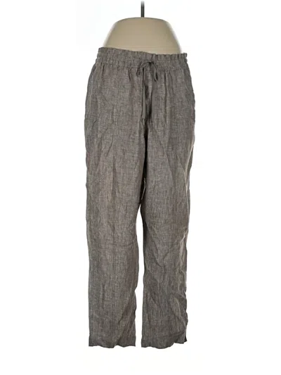 Pre-owned Athleta Linen Pants In Gray