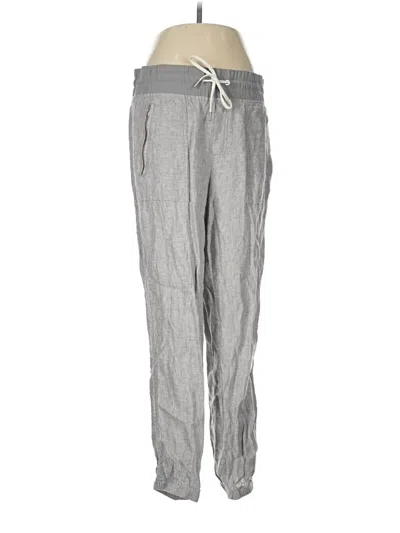 Pre-owned Athleta Linen Pants In Gray