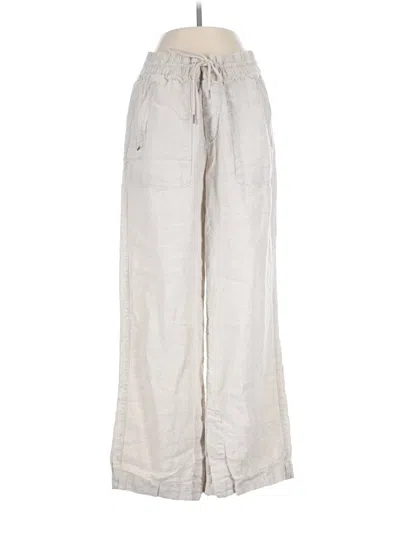 Pre-owned Athleta Linen Pants In Gray
