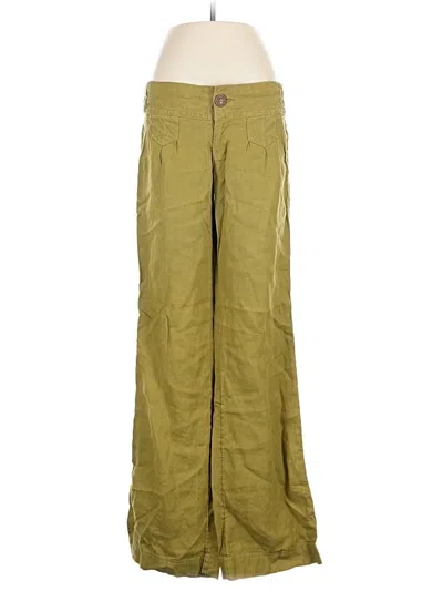 Pre-owned Athleta Linen Pants In Green