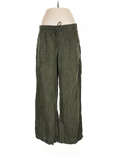 Pre-owned Athleta Linen Pants In Green