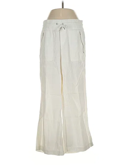 Pre-owned Athleta Linen Pants In Ivory