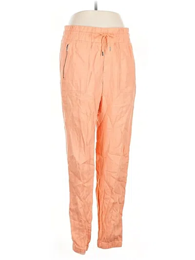 Pre-owned Athleta Linen Pants In Orange