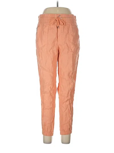 Pre-owned Athleta Linen Pants In Orange