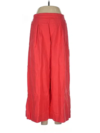 Pre-owned Athleta Linen Pants In Orange