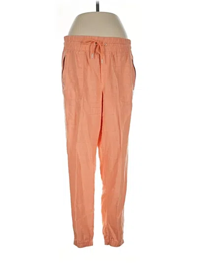 Pre-owned Athleta Linen Pants In Orange