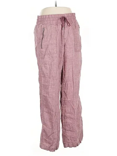 Pre-owned Athleta Linen Pants In Pink