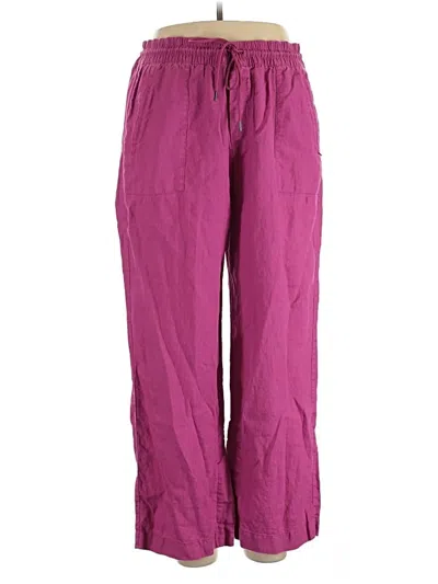 Pre-owned Athleta Linen Pants In Pink
