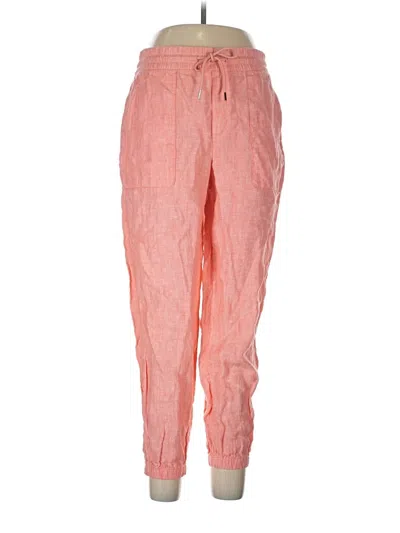 Pre-owned Athleta Linen Pants In Pink