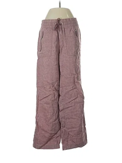 Pre-owned Athleta Linen Pants In Purple