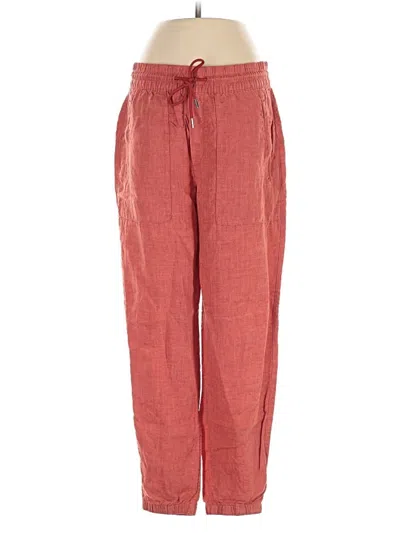 Pre-owned Athleta Linen Pants In Red