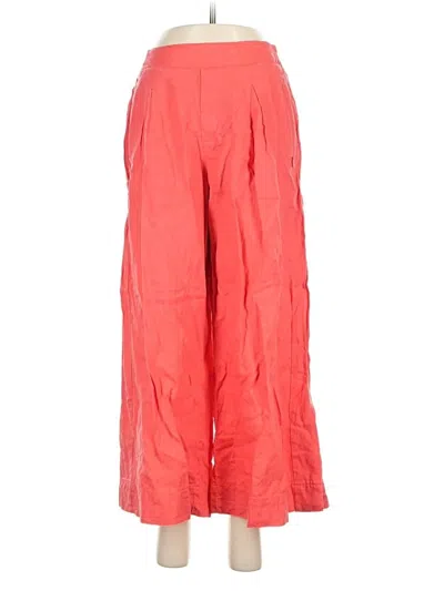 Pre-owned Athleta Linen Pants In Red