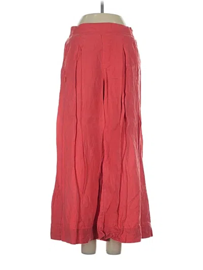 Pre-owned Athleta Linen Pants In Red