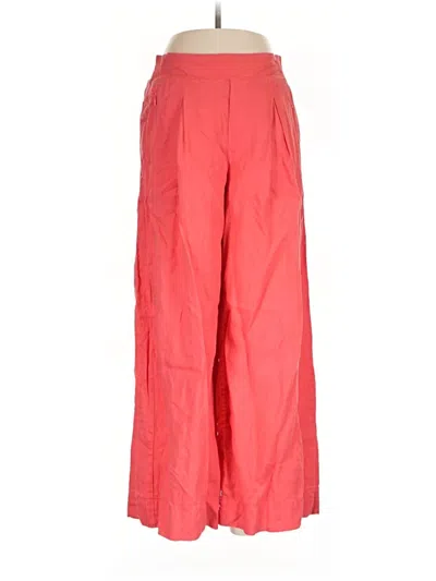 Pre-owned Athleta Linen Pants In Red