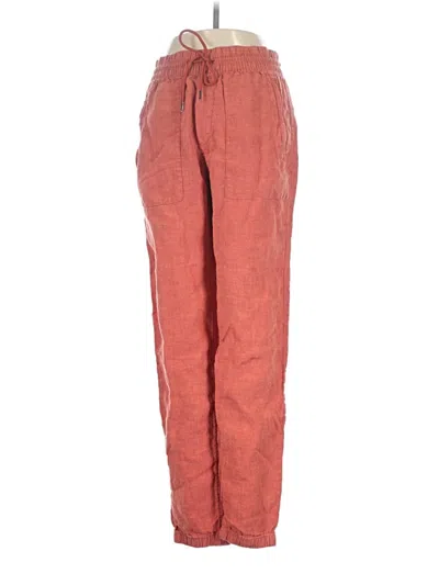 Pre-owned Athleta Linen Pants In Red