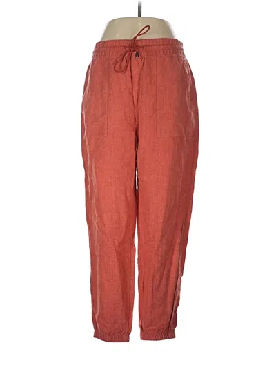 Pre-owned Athleta Linen Pants In Red
