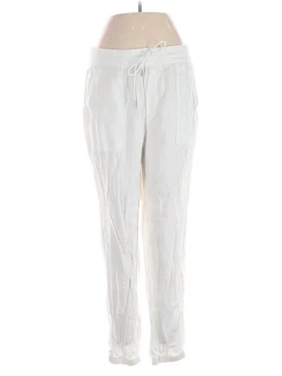 Pre-owned Athleta Linen Pants In Silver