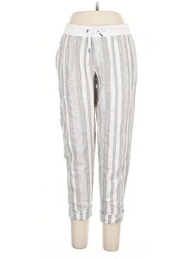 Pre-owned Athleta Linen Pants In Silver