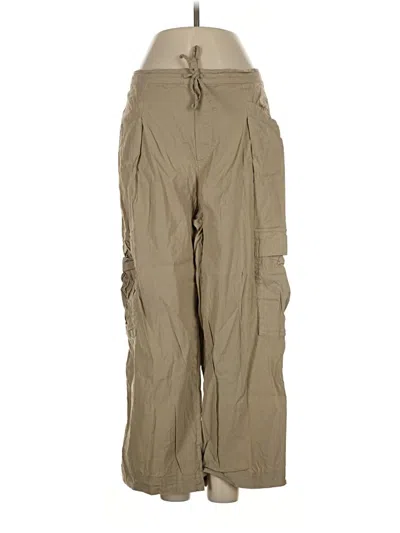 Pre-owned Athleta Linen Pants In Tan
