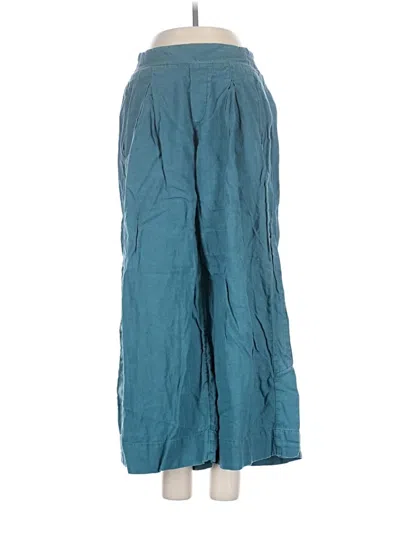 Pre-owned Athleta Linen Pants In Teal