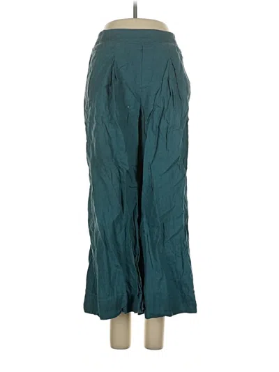 Pre-owned Athleta Linen Pants In Teal