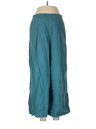 Pre-owned Athleta Linen Pants In Teal