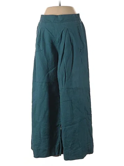 Pre-owned Athleta Linen Pants In Teal
