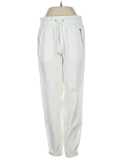 Pre-owned Athleta Linen Pants In White