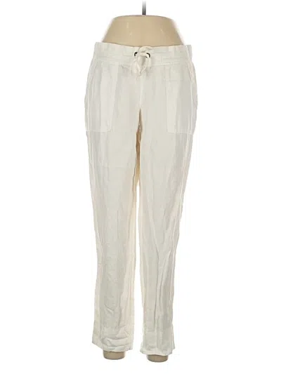 Pre-owned Athleta Linen Pants In White