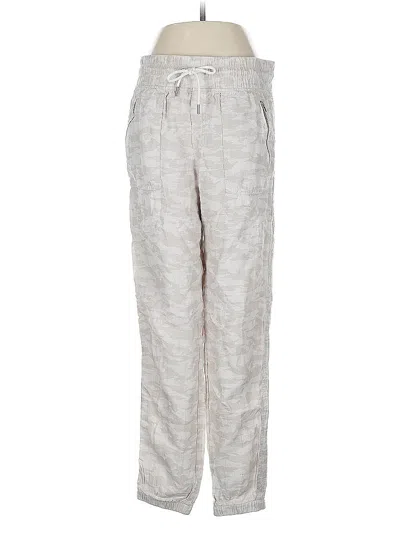 Pre-owned Athleta Linen Pants In White