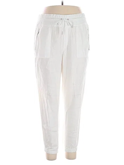 Pre-owned Athleta Linen Pants In White