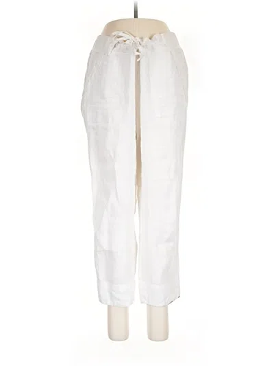Pre-owned Athleta Linen Pants In White