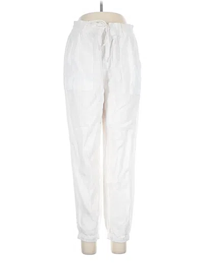 Pre-owned Athleta Linen Pants In White