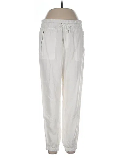 Pre-owned Athleta Linen Pants In White