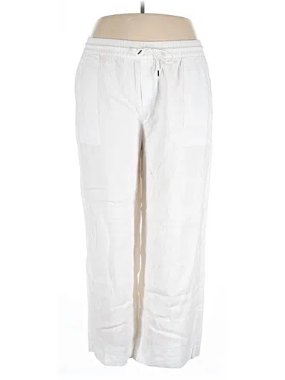 Pre-owned Athleta Linen Pants In White