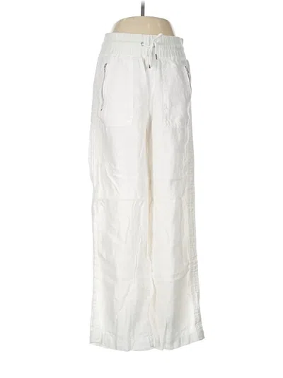 Pre-owned Athleta Linen Pants In White